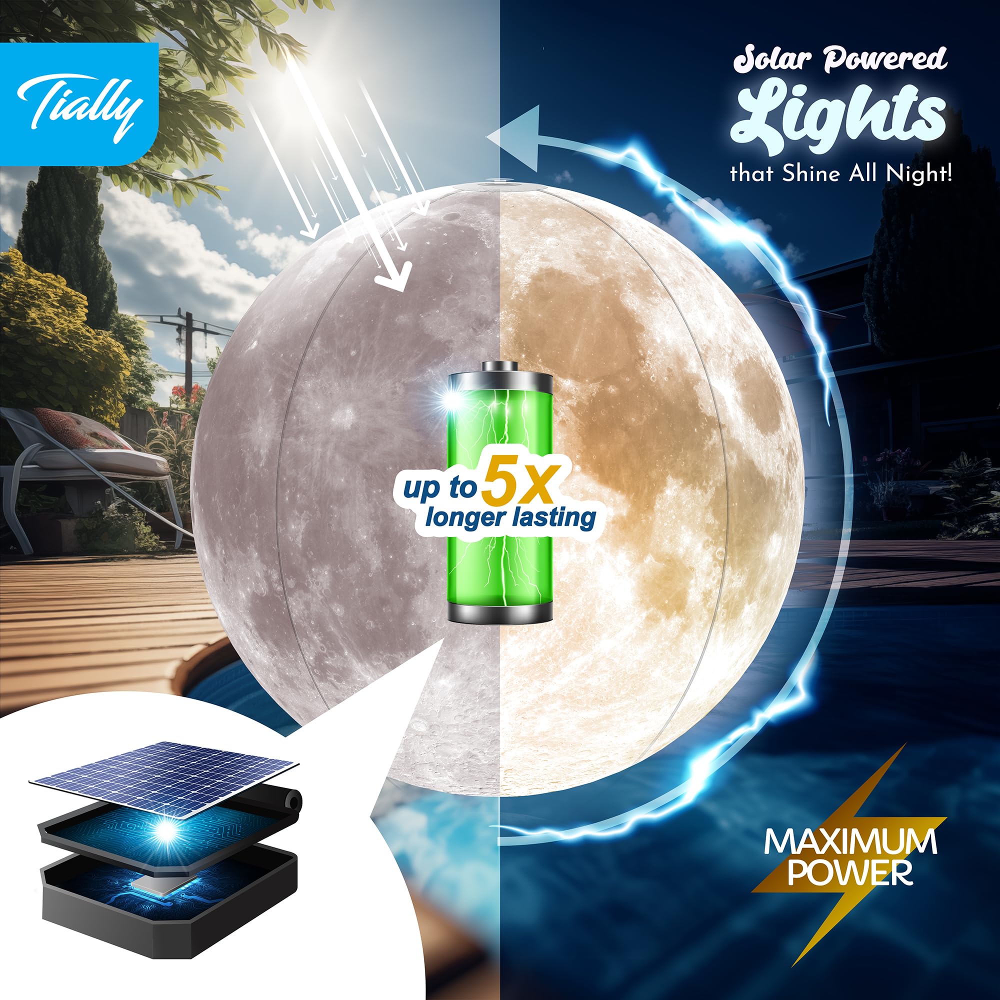 Solar Powered Floating Pool Lights - 14