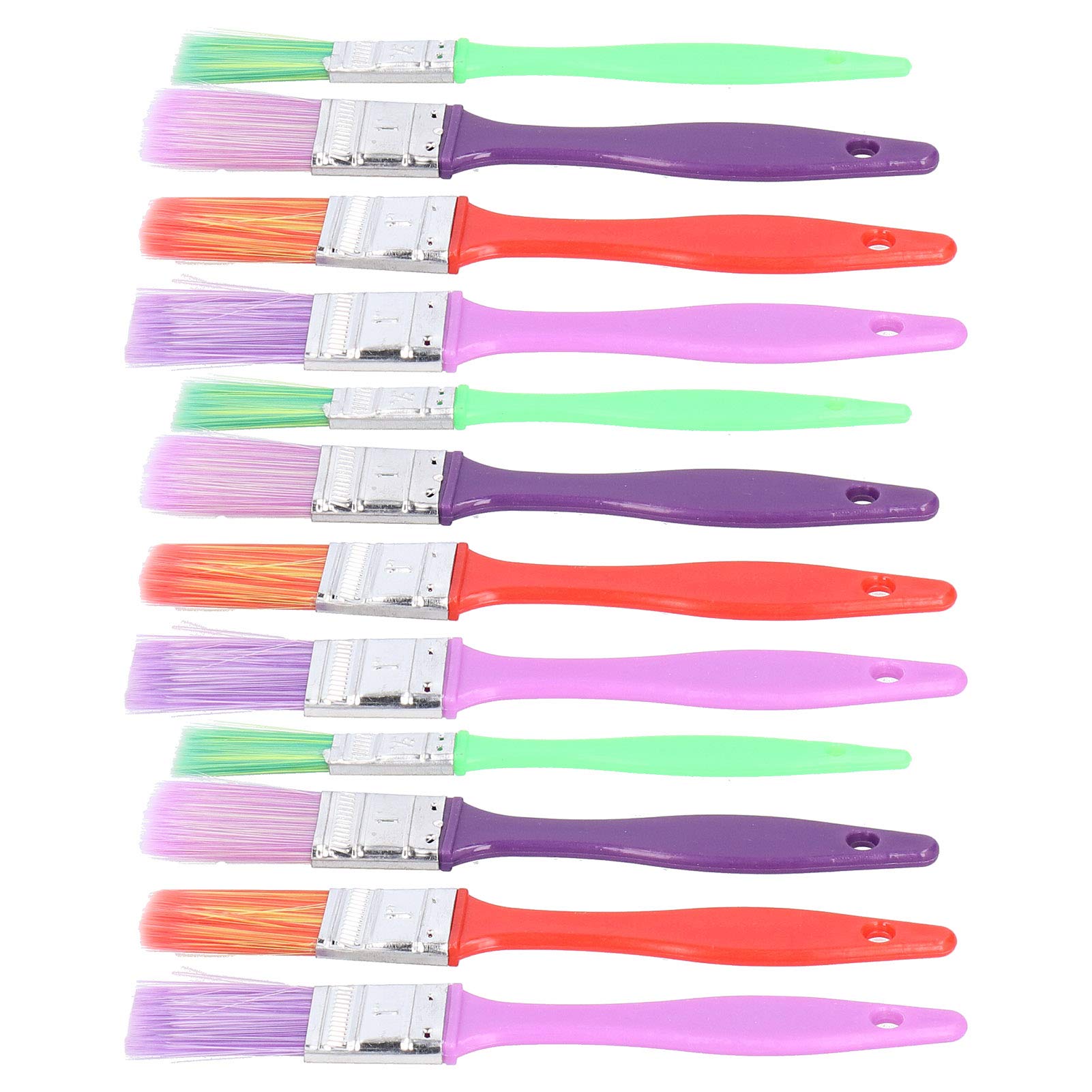 12Pcs Artist Paint Brushes Set - Professional Multi-Purpose Craft Brushes for Acrylic, Oil, Watercolor Painting - Perfect for DIY Art, Canvas Painting, Home Decor & School Projects