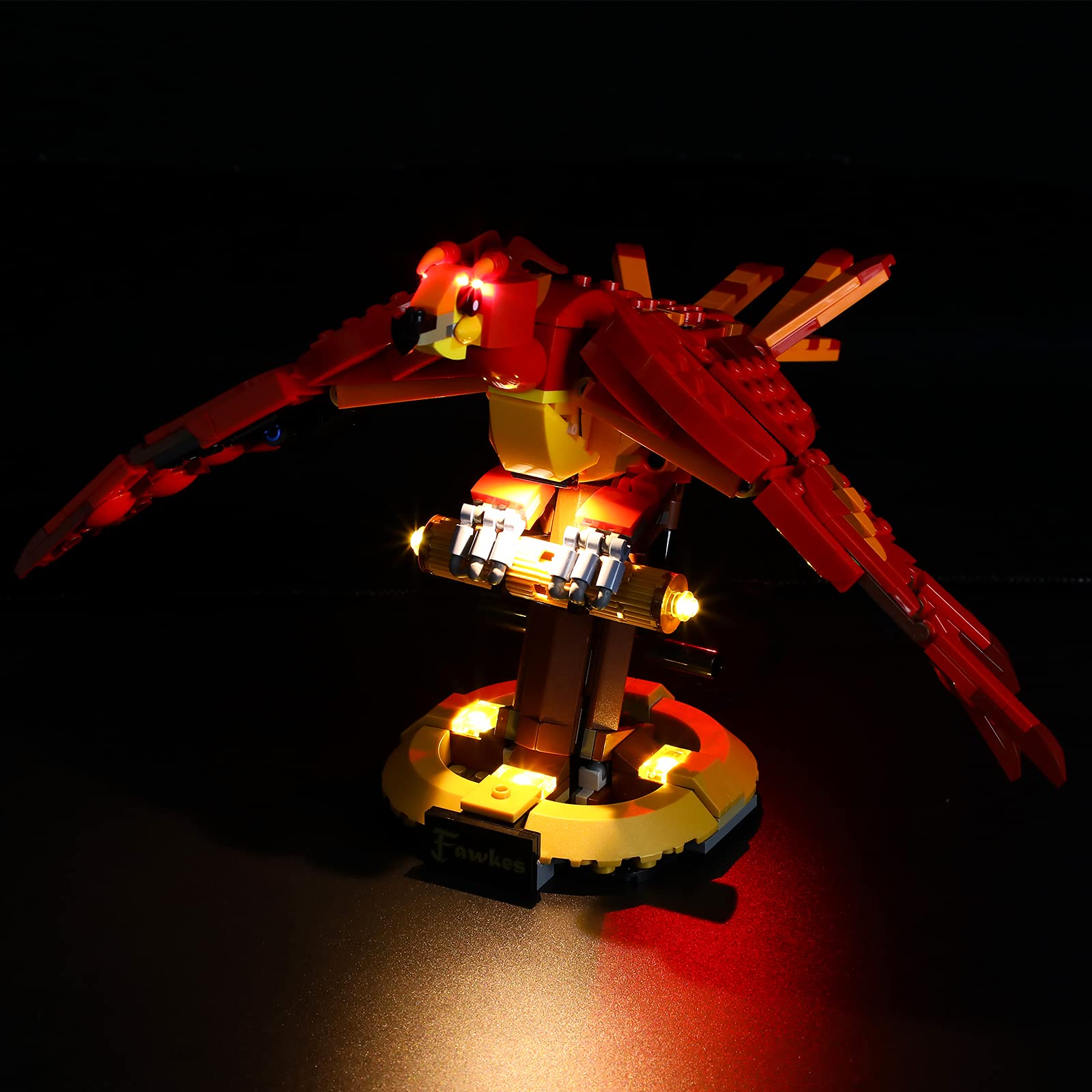LED Light Kit for Lego Fawkes & Dumbledore's Phoenix - Compatible with 76394 Set (Model Not Included) | Enhance Your Harry Potter Lego Display with Magical Lighting Effects