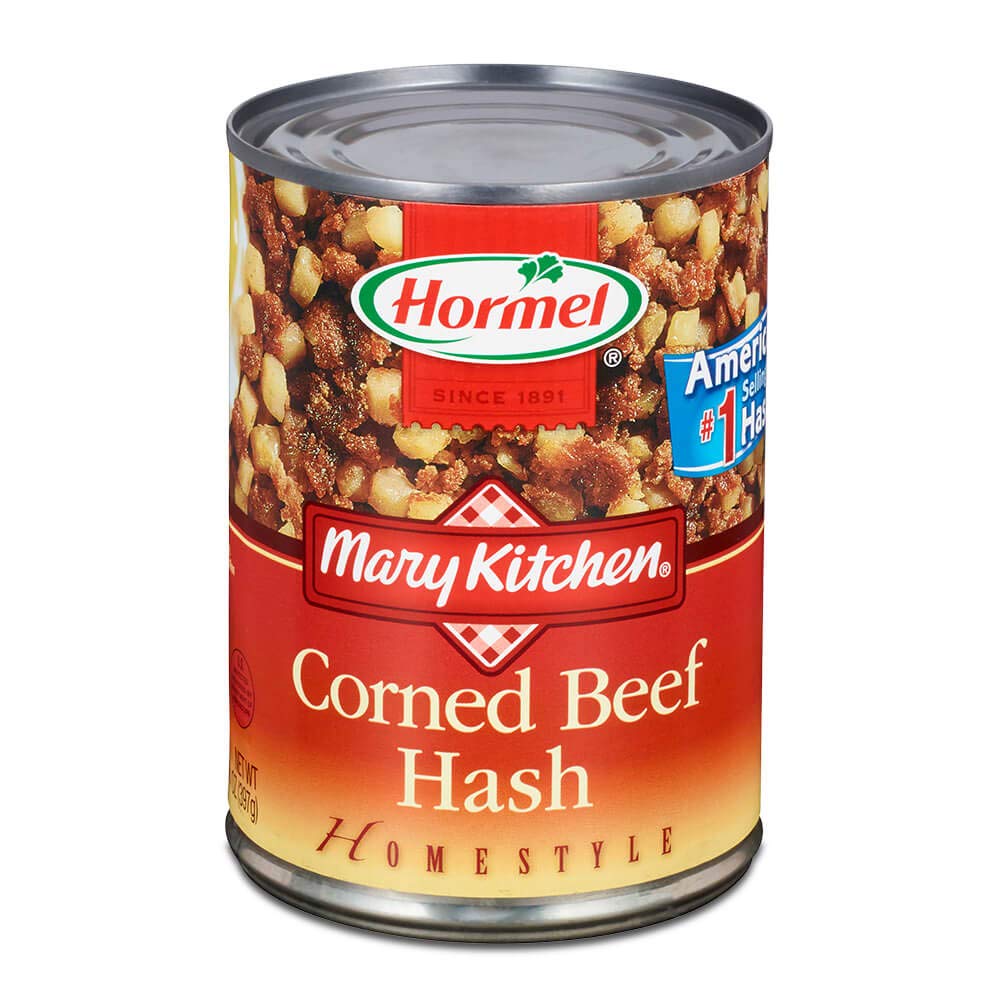 Mary Kitchen Corned Beef Hash - 14 Ounce (Pack of 12) | Canned Beef & Potato Meal for Breakfast, Camping & Emergency Food Storage | Easy to Prepare Comfort Food