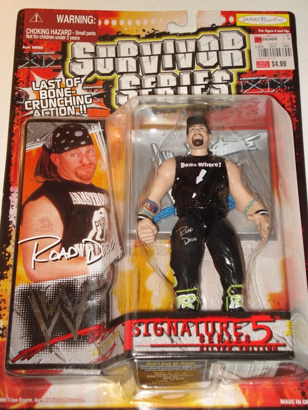 1999 WWF Jakks Pacific Signature Series 5 Silver Edition Road Dogg Action Figure - Vintage Wrestling Collectible for Display & Nostalgic Fans