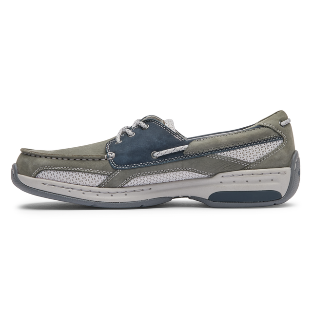 Dunham Captain Waterproof Boat Shoes for Men - Non-Slip Deck Shoes with Comfortable Cushioning - Perfect for Sailing, Fishing & Outdoor Activities