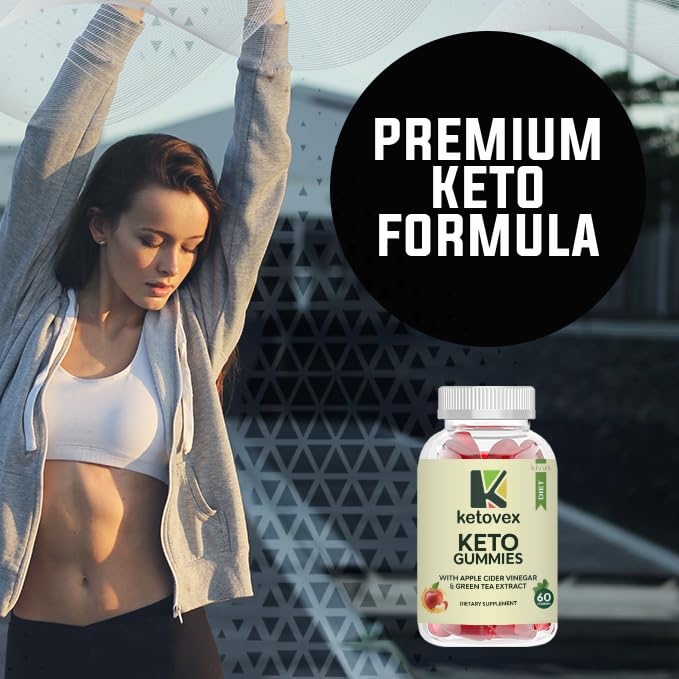 Kivus Ketovex Keto Gummies with Apple Cider Vinegar - 60 Count Sugar-Free Ketogenic Supplement for Weight Loss & Energy Boost | Perfect for Low-Carb Diet, Keto Lifestyle & On-the-Go Snacking