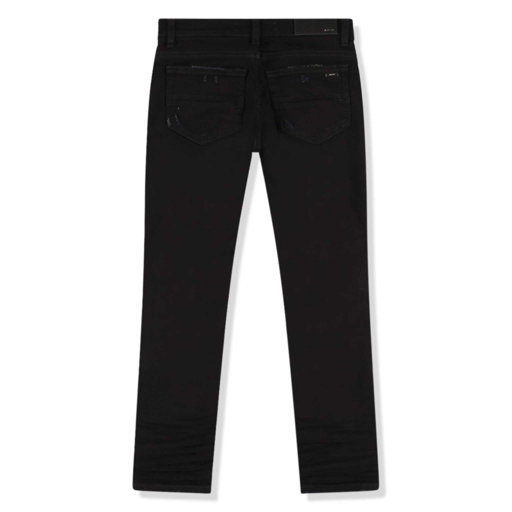 Amiri Kids Stack Black Jeans - Premium Distressed Denim for Boys & Girls | Perfect for School, Playdates & Casual Outings
