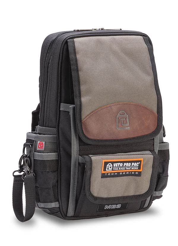 Veto Pro Pac MB3 Large Zippered Diagnostic Tool Bag - Durable & Spacious for Automotive, HVAC & Electrical Repair Tools | Perfect for Mechanics & Technicians