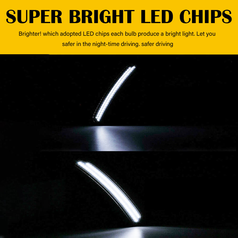 15-22 Dodge Charger LED Side Marker Lights - Front & Rear (Red/Yellow/White) | DRL Daytime Running Lights | Enhanced Visibility & Style for Night Driving & Car Customization