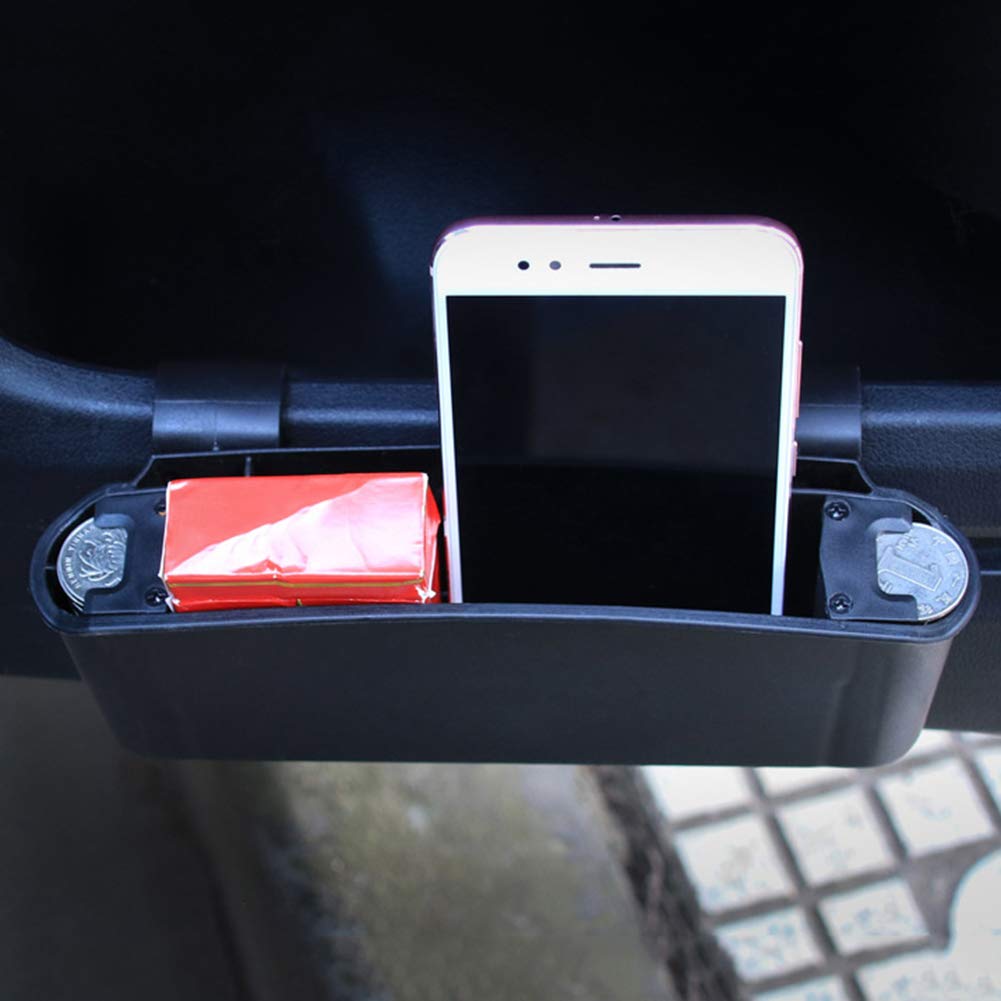 Car Door Side Hanging Trash Bin - Plastic Car Organizer with Phone Holder & Storage Box - Perfect for Road Trips, Commuting & Keeping Your Vehicle Clean