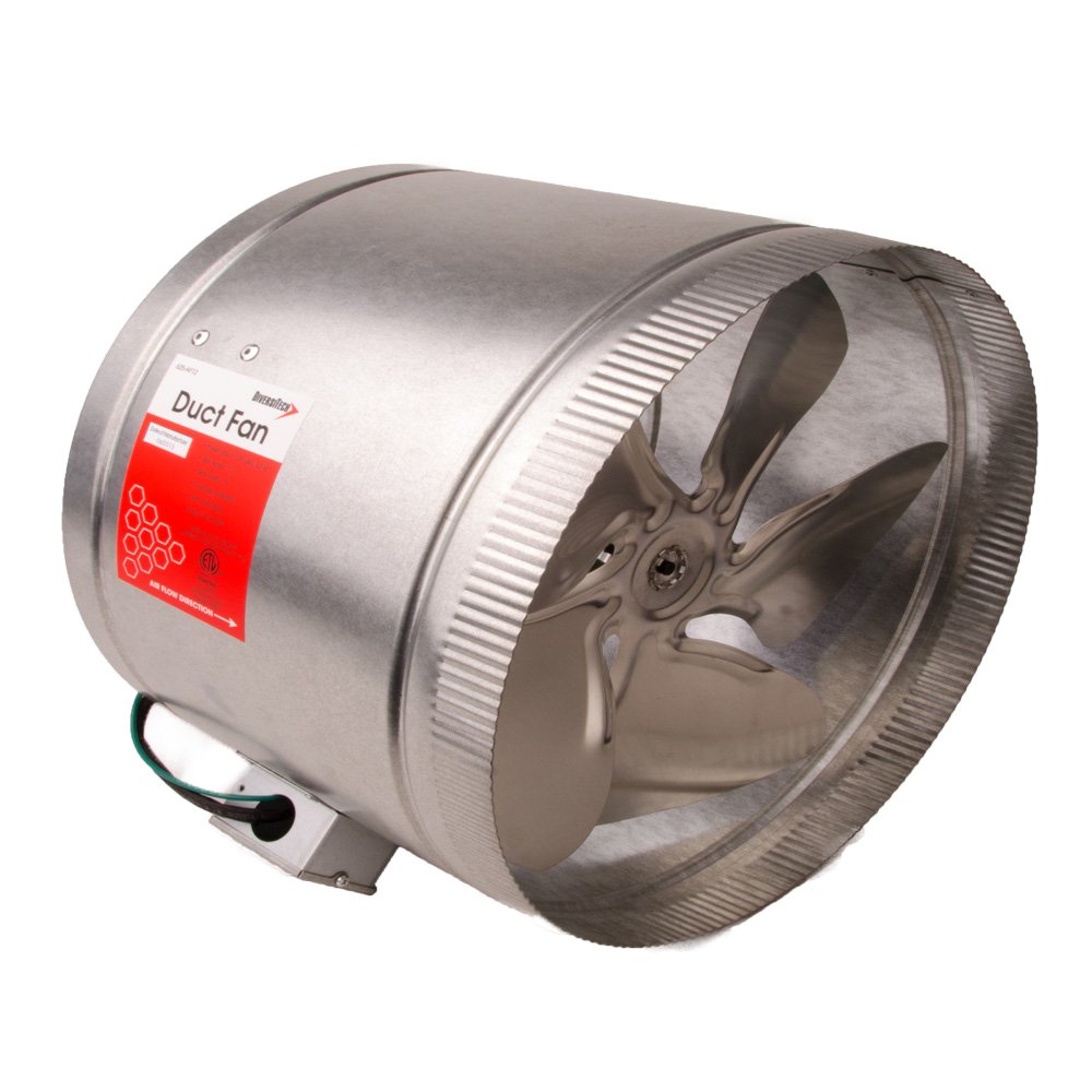 DIVERSITECH 625-AF12 High-Power Booster Duct Fan for HVAC Systems - Improve Airflow in Homes, Offices & Commercial Spaces