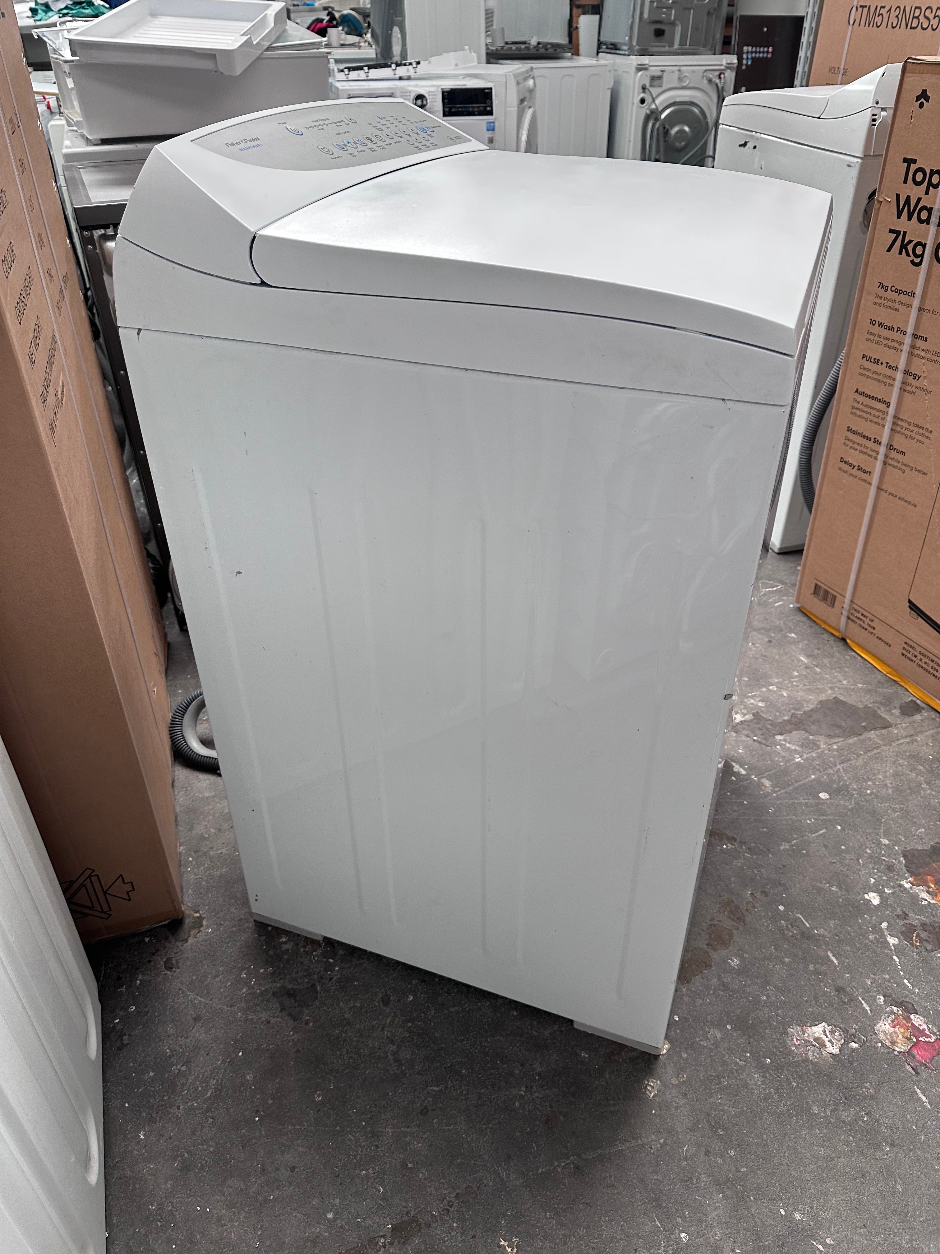 Fisher & Paykel 7kg WashSmart Top Loader Washing Machine - Certified Refurbished | Energy Efficient Laundry Solution for Small Homes & Apartments