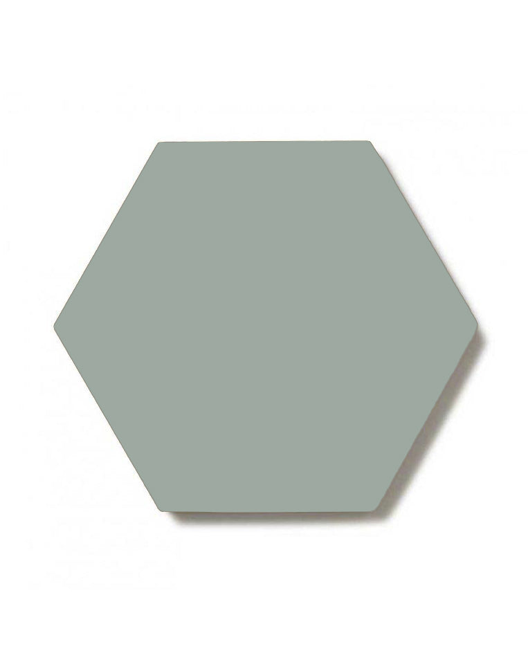 Winckelmans Granitklinker - 15x15cm Hexagon Light Green Ceramic Tile for Kitchen Backsplash & Bathroom Flooring