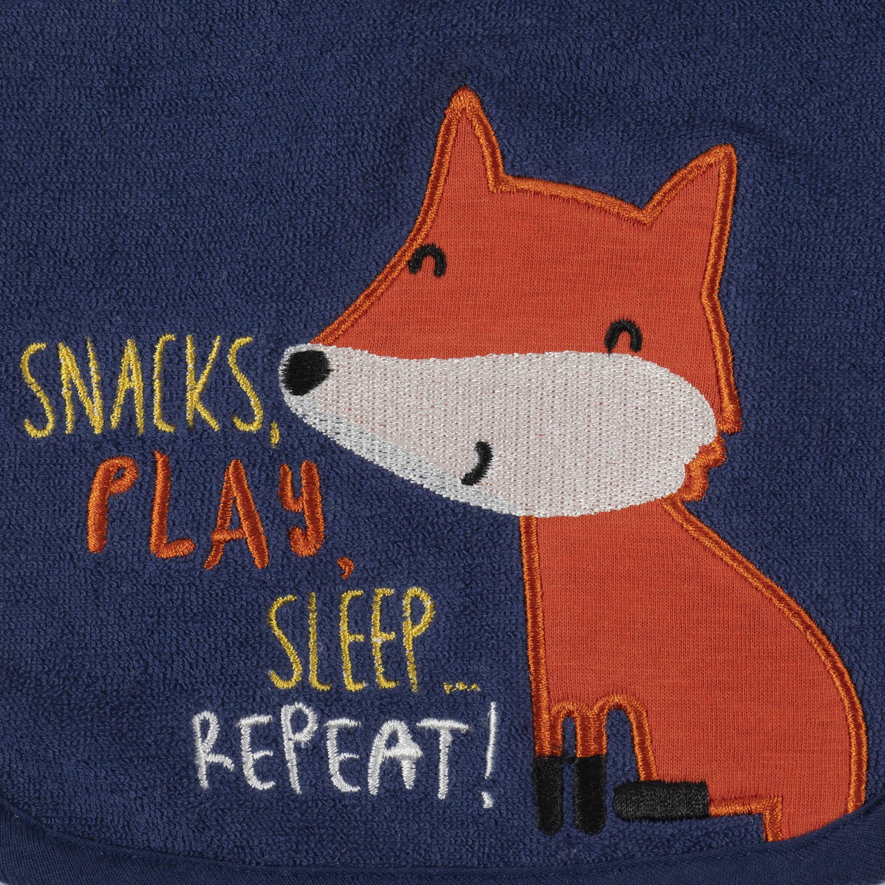 3 Pack Boys Fox Bibs - Adorable Fox Print Baby Bibs for Messy Eaters - Perfect for Feeding Time, Daycare & Outdoor Adventures