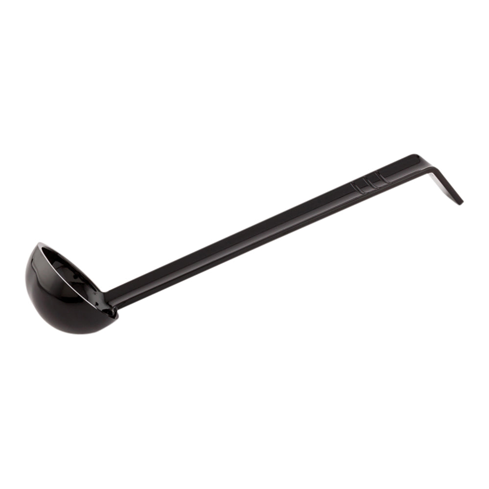 1 oz Black Plastic Sauce Ladle - 10.5 Inch - Single Count Box - Perfect for Restaurants, Catering & Home Cooking