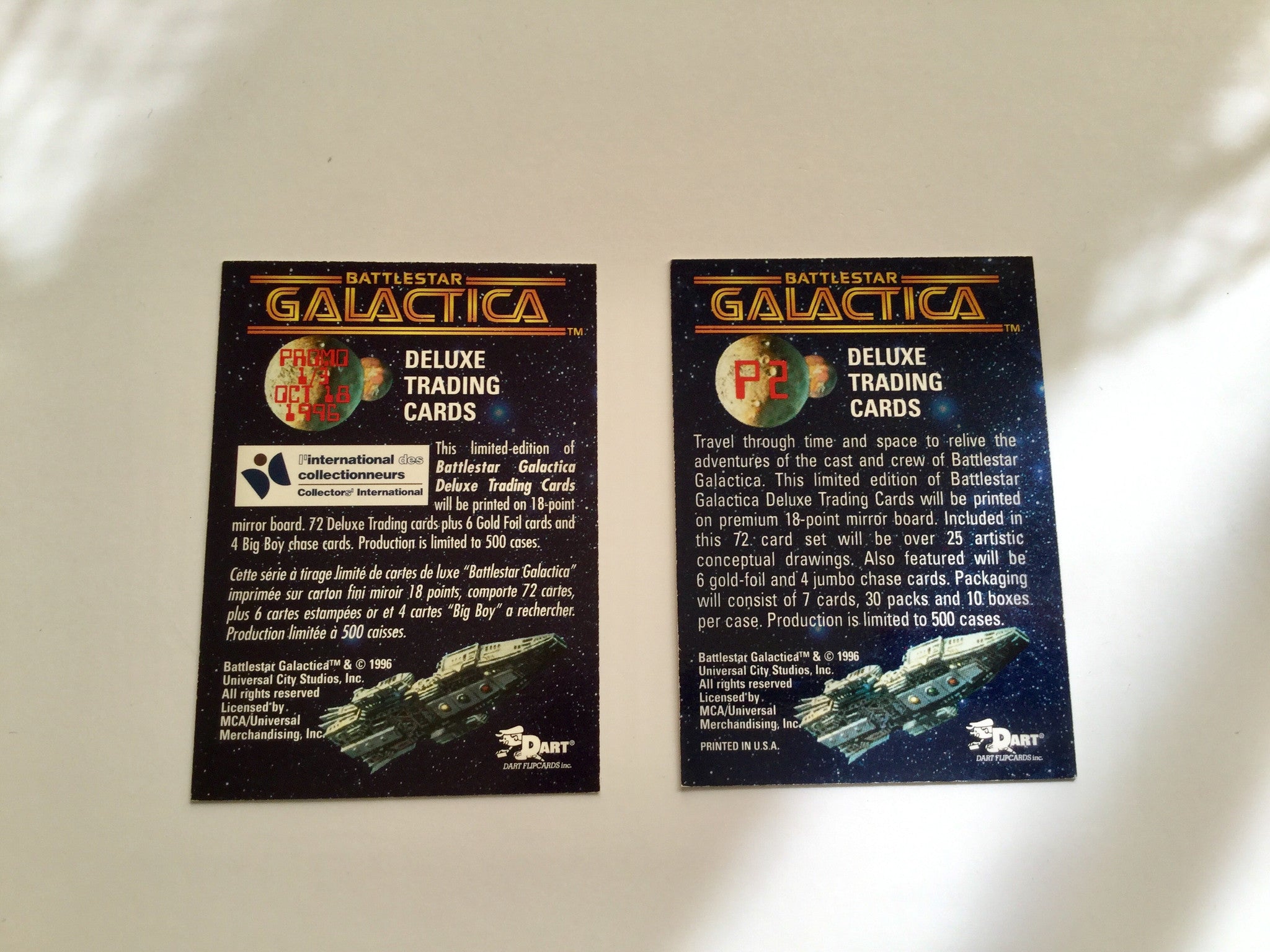 Battlestar Galactica Rare Promo Trading Cards - Collectible Memorabilia for Sci-Fi Fans & Card Game Enthusiasts | Perfect for Gaming, Collecting, and Display