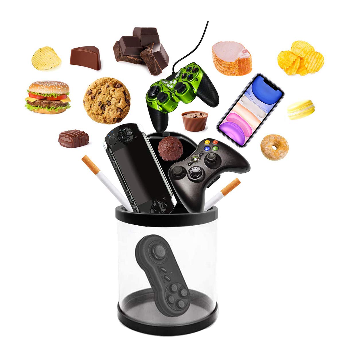 Timer Lock Container - Multi-Function Phone Time Lock Box to Prevent Smartphone Addiction | Ideal for Quitting Smoking, Alcohol, Candy & Gaming | Perfect for Home, Office & Study Focus