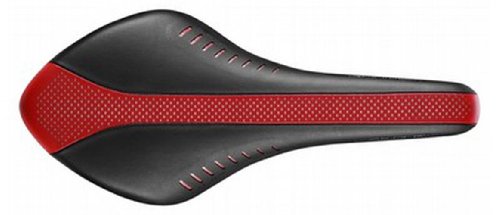 Black with Perforated Bright Red Stripe