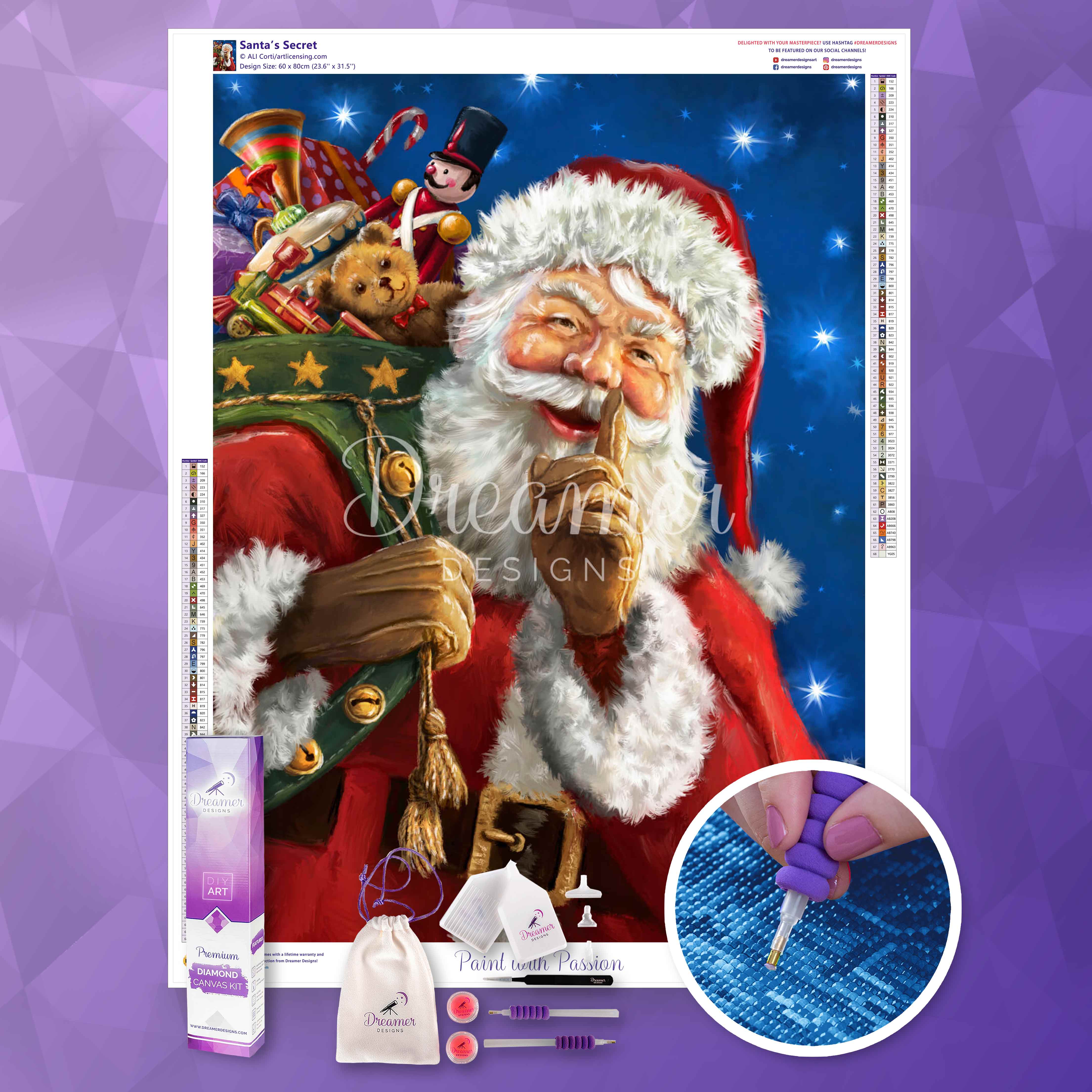 Santa's Secret - Christmas Gift Box for Kids & Adults | Perfect for Holiday Surprises, Stocking Stuffers & Secret Santa Exchanges