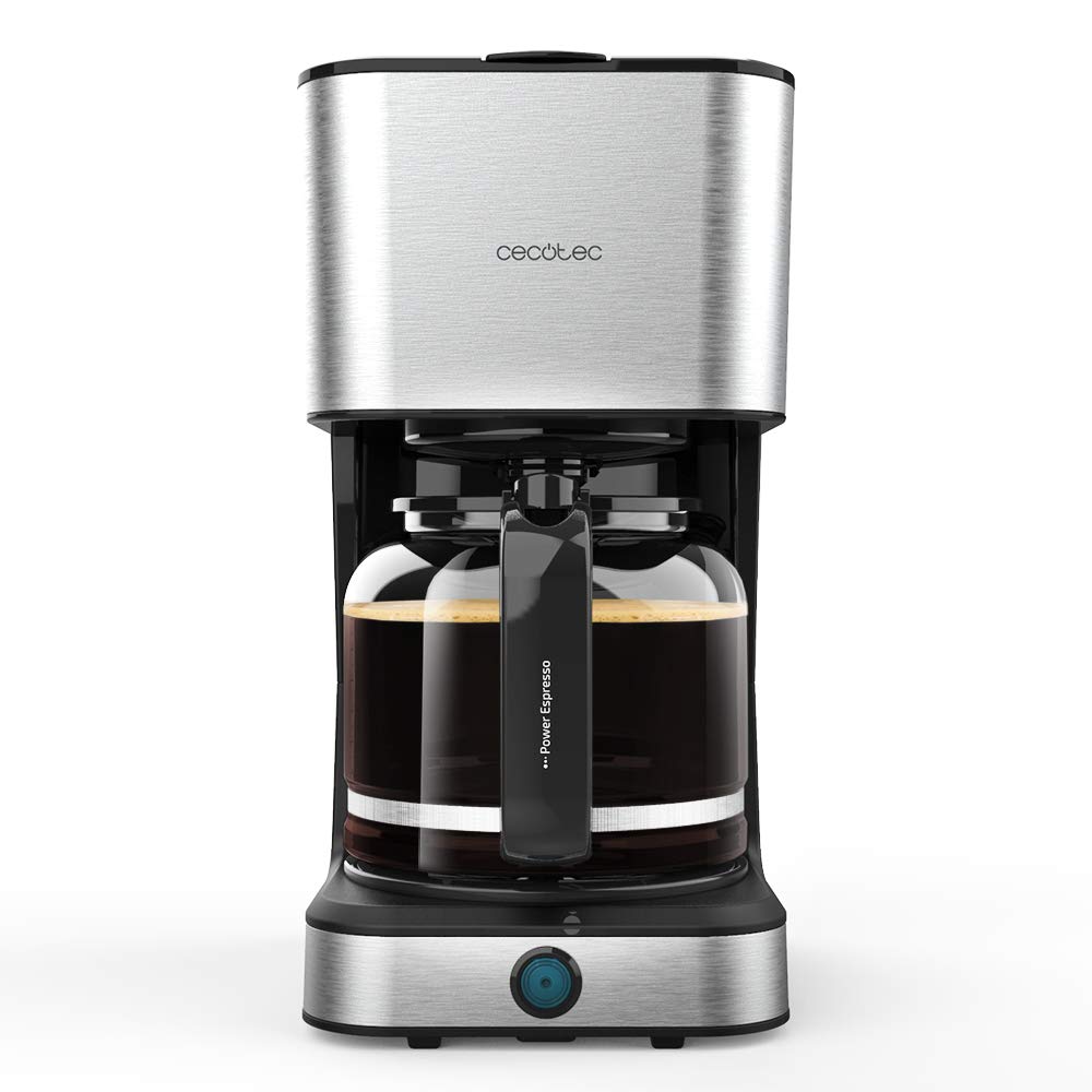 Cecotec Drip Coffee Maker 66 Heat - 950W with ExtemeAroma Technology, Reheat & Keep Warm Function, 1.5L Heat-Resistant Carafe, Auto Shut-Off, Stainless Steel Finish - Perfect for Home, Office, or Restaurant Use
