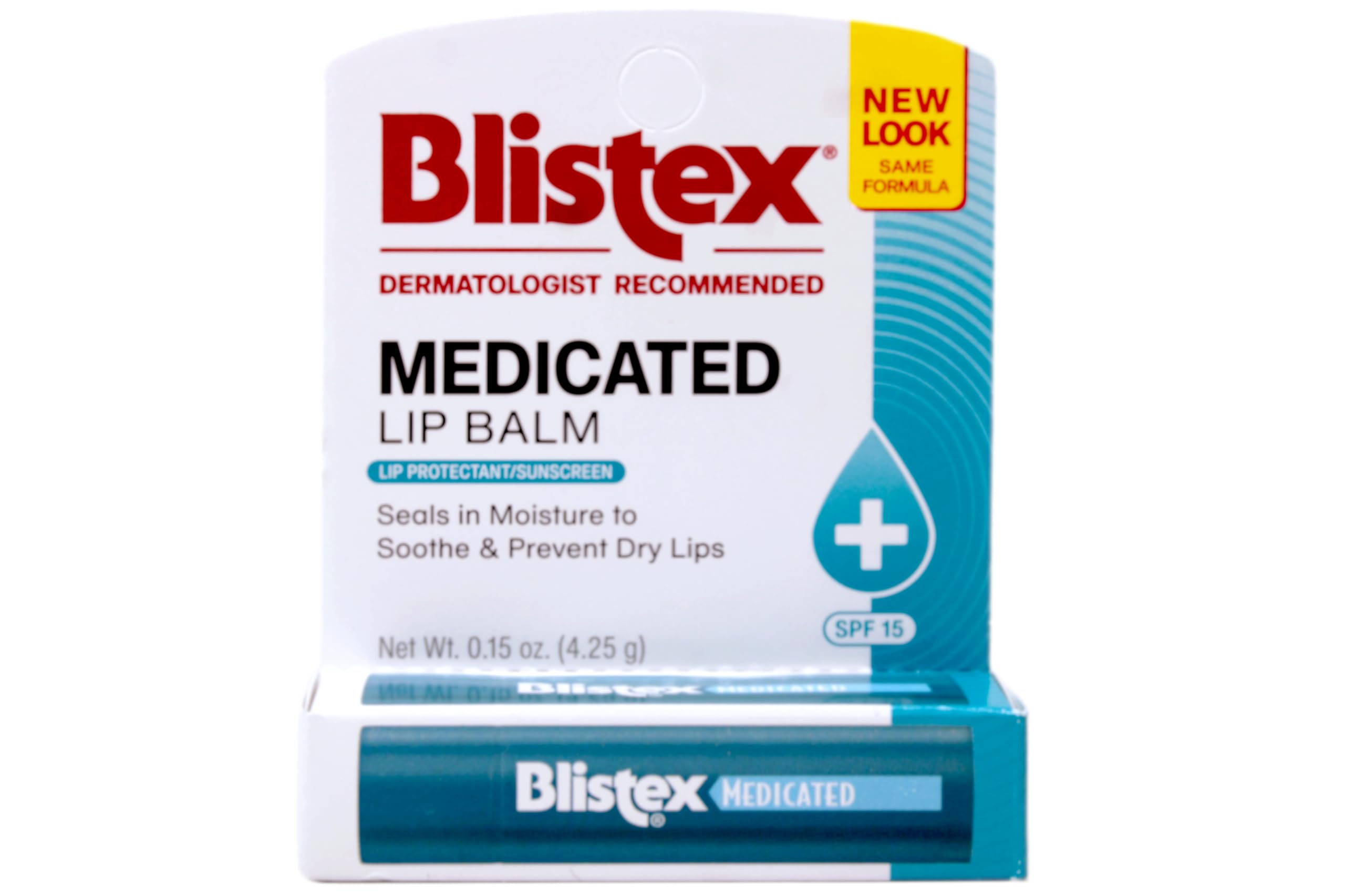 Blistex Medicated Lip Balm SPF 15 - Moisturizing Treatment for Dry, Chapped Lips - Soothes & Protects - 0.15 oz (8 Pack) - Perfect for Winter, Outdoor Activities & Daily Lip Care