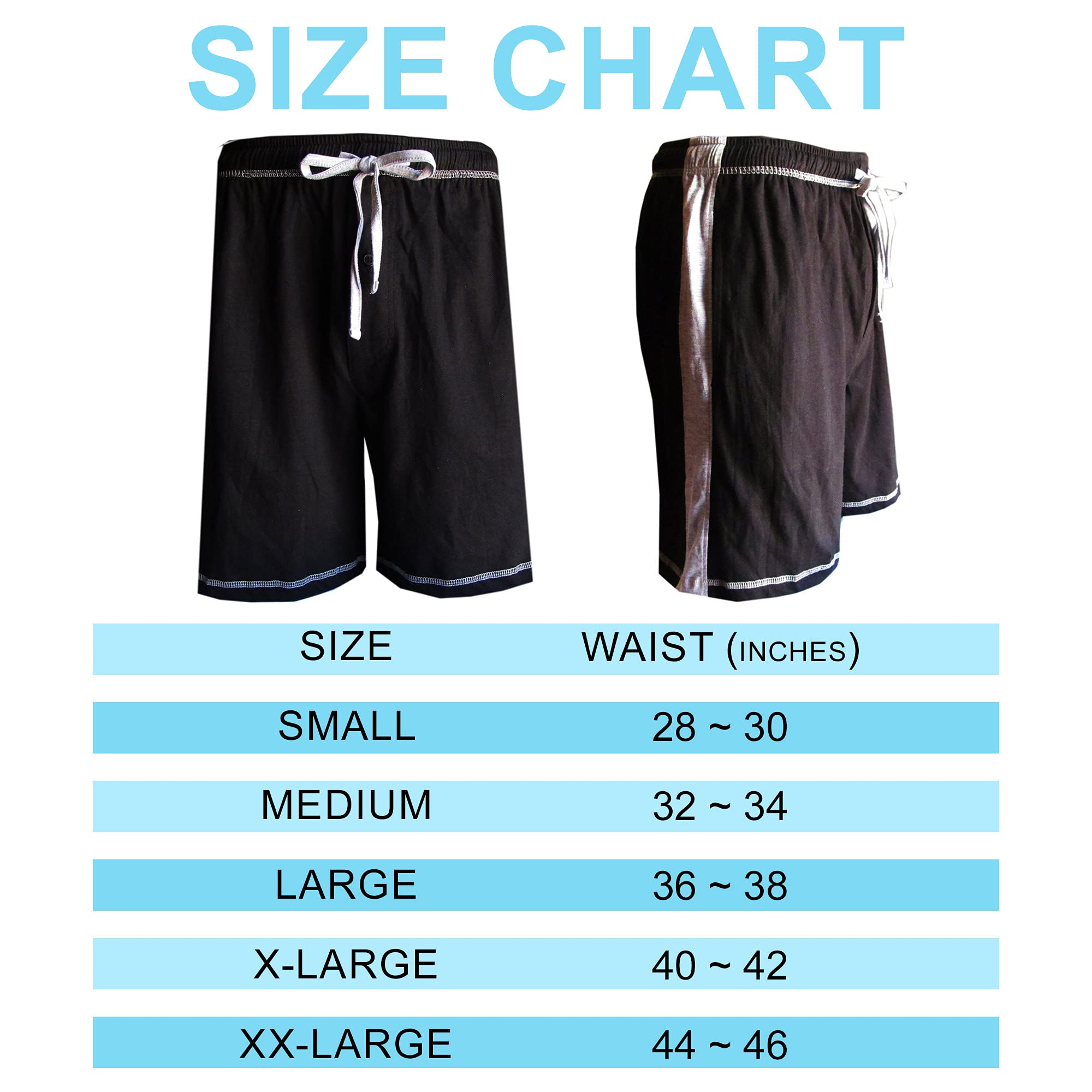 Brave Men's Cotton Super Soft Knit Lounge Shorts - Comfortable Sleepwear & Relaxing Home Pajama Shorts for Lounging, Sleeping, and Casual Wear