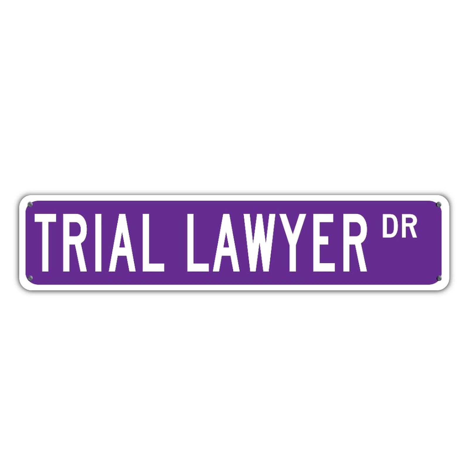 Personalized DR Retro Pure Purple Aluminum Wall Art Sign - 4x18in UV Protected Office Decor for Lawyers, Bedroom & Bathroom - Easy to Mount Indoor/Outdoor Engagement Gift for Trial Attorneys