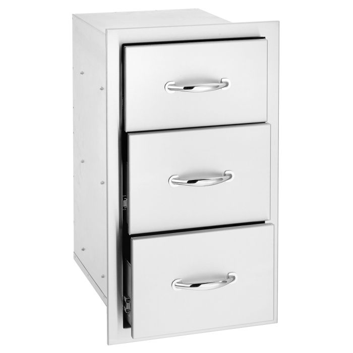 Summerset 17 Triple Drawer Dresser - 3-Drawer Wooden Chest for Bedroom Storage, Organize Clothes & Accessories - Perfect for Home, Dorm, Nursery & Office Organization