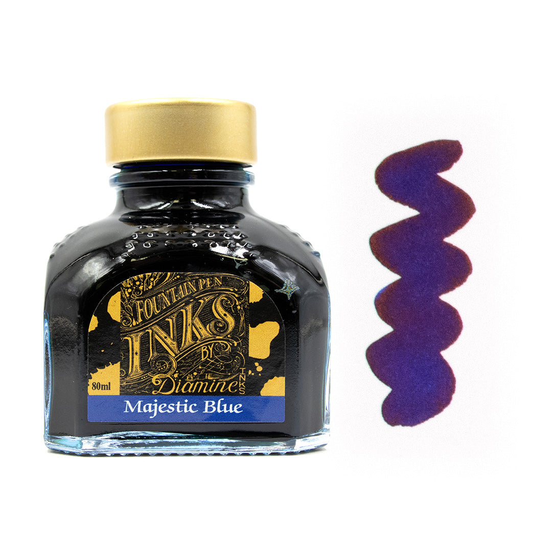 Premium Diamine Ink Bottle 80ml - Vibrant Fountain Pen Ink for Calligraphy, Journaling & Artistic Writing - Smooth Flow & Rich Colors