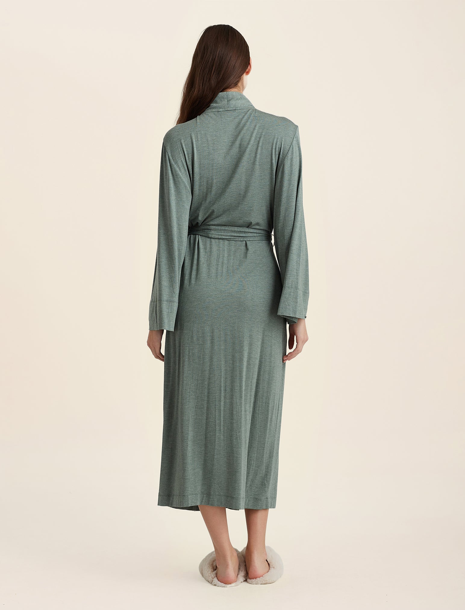 Kate Modal Soft Maxi Robe - Ultra Soft & Comfortable Women's Long Robe for Lounge, Spa & Home Relaxation