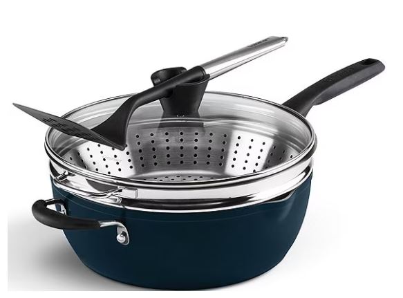 Cuisinart Ceramic Nonstick 4-Piece Cookware Set - Non-Toxic, PFOA-Free, Dishwasher Safe for Healthy Cooking & Easy Cleanup | Perfect for Frying, Sautéing & Baking in Modern Kitchens