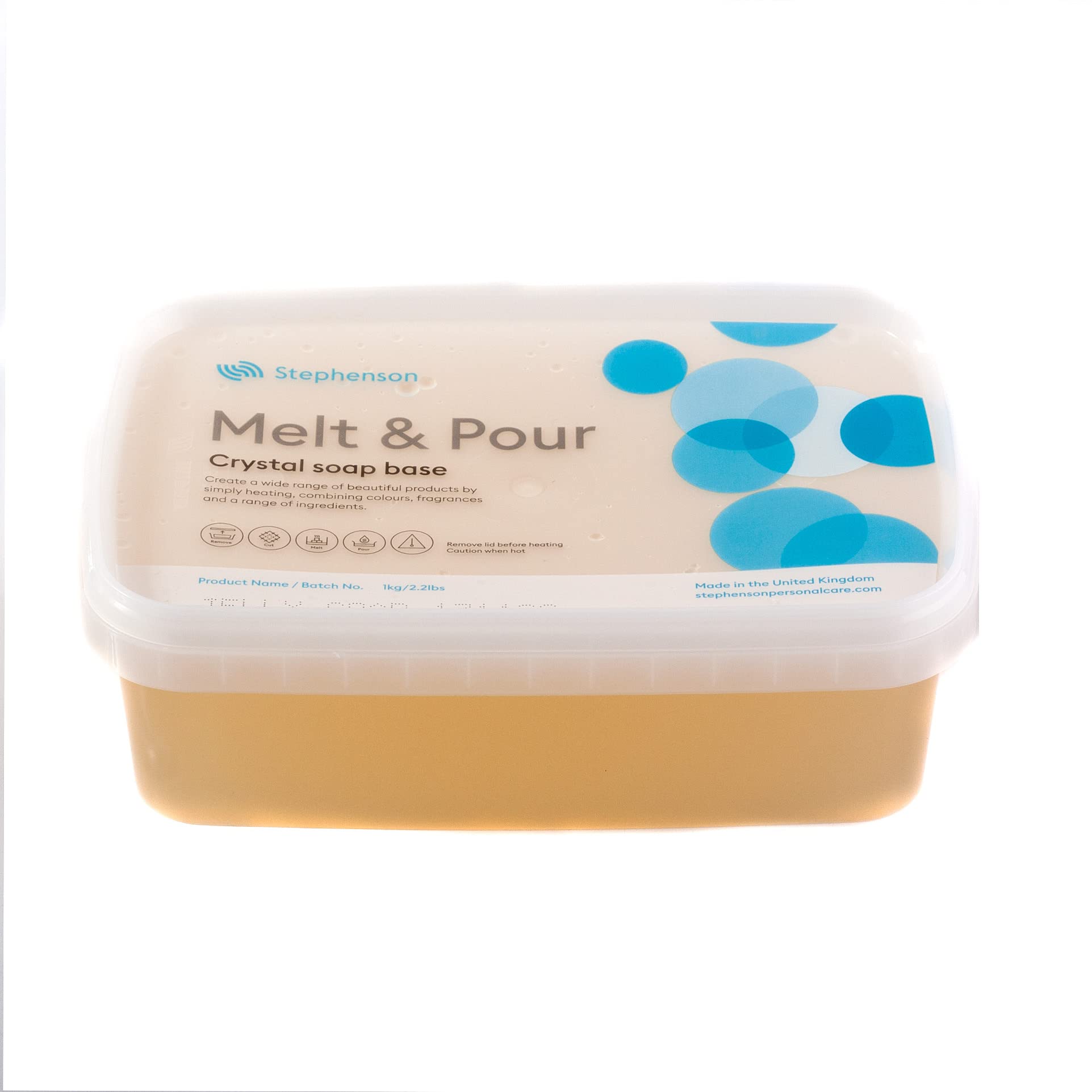 Crystal Jelly Melt and Pour Soap Base - 24Kg Bulk Supply for DIY Soap Making, Bath Bombs & Handcrafted Gifts