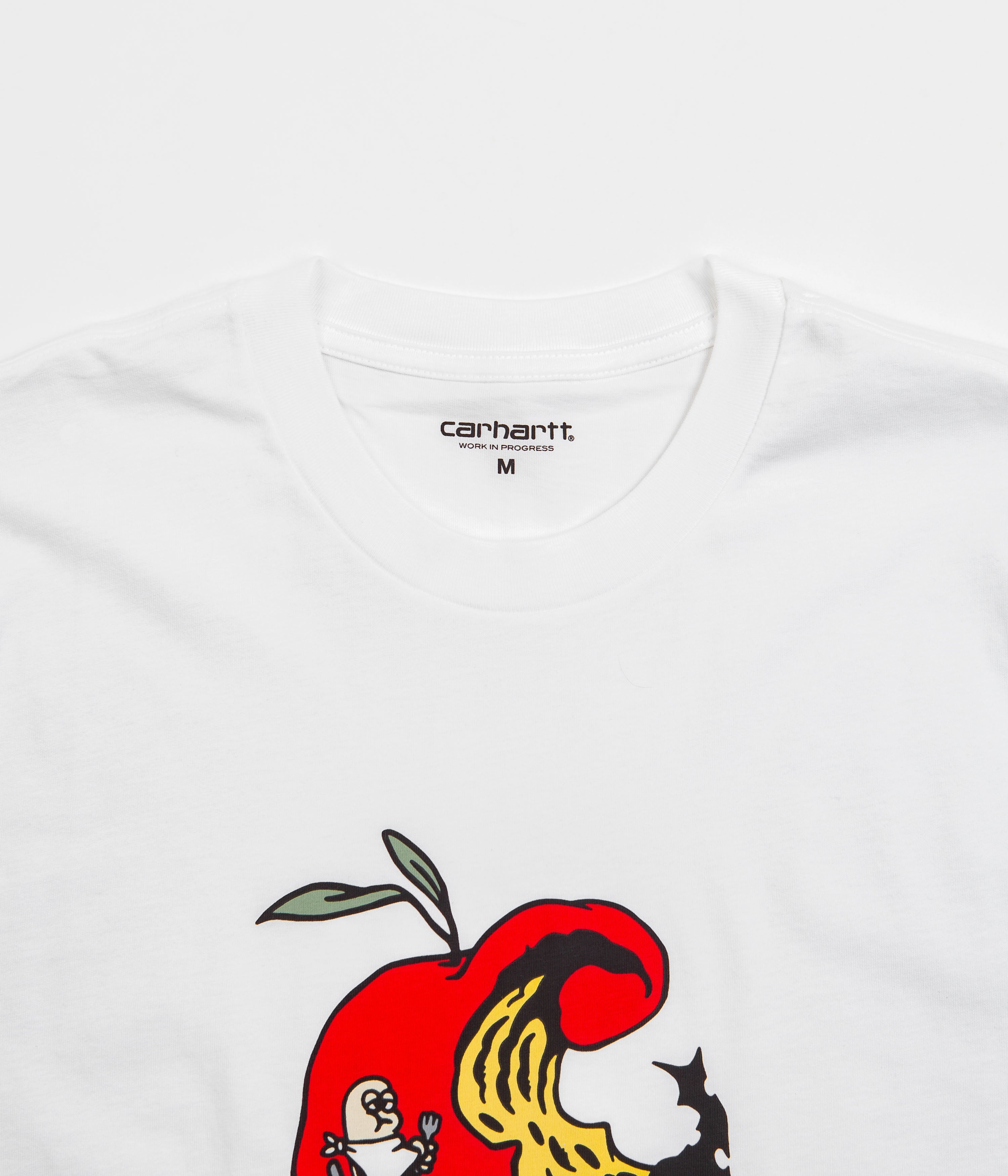 Carhartt Appetite T-Shirt for Men - Classic White Cotton Short Sleeve Tee - Casual Wear & Work Shirts for Everyday Comfort