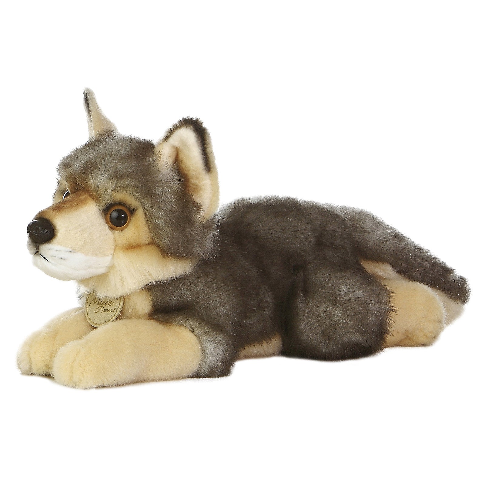 Aurora Miyoni Wolf 10.5 Inch Plush Stuffed Animal Toy - Ultra Soft Cuddly Wolf Plushie for Kids, Collectors & Gift Giving | Perfect for Bedtime, Nursery Decor & Wolf Lovers