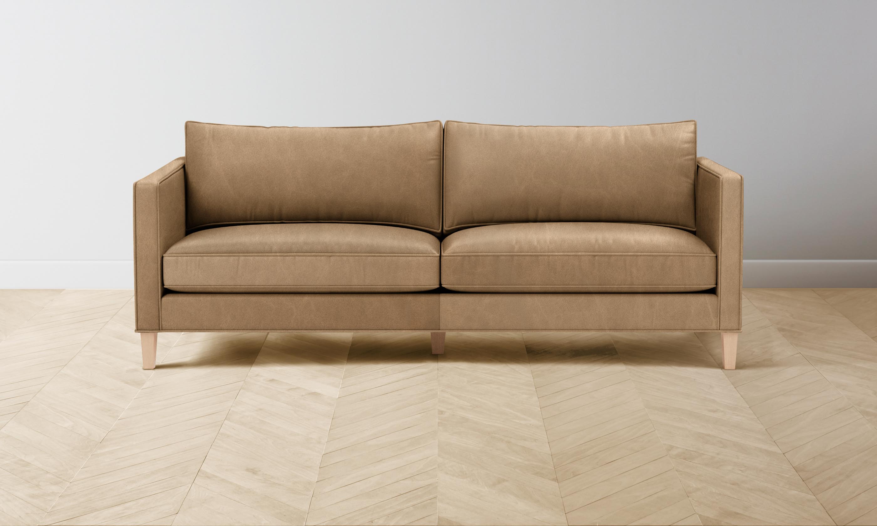 Premium Crosby Sectional Sofa in Tuscan Leather Camel - Luxurious Comfort for Living Room, Lounge & Family Gatherings
