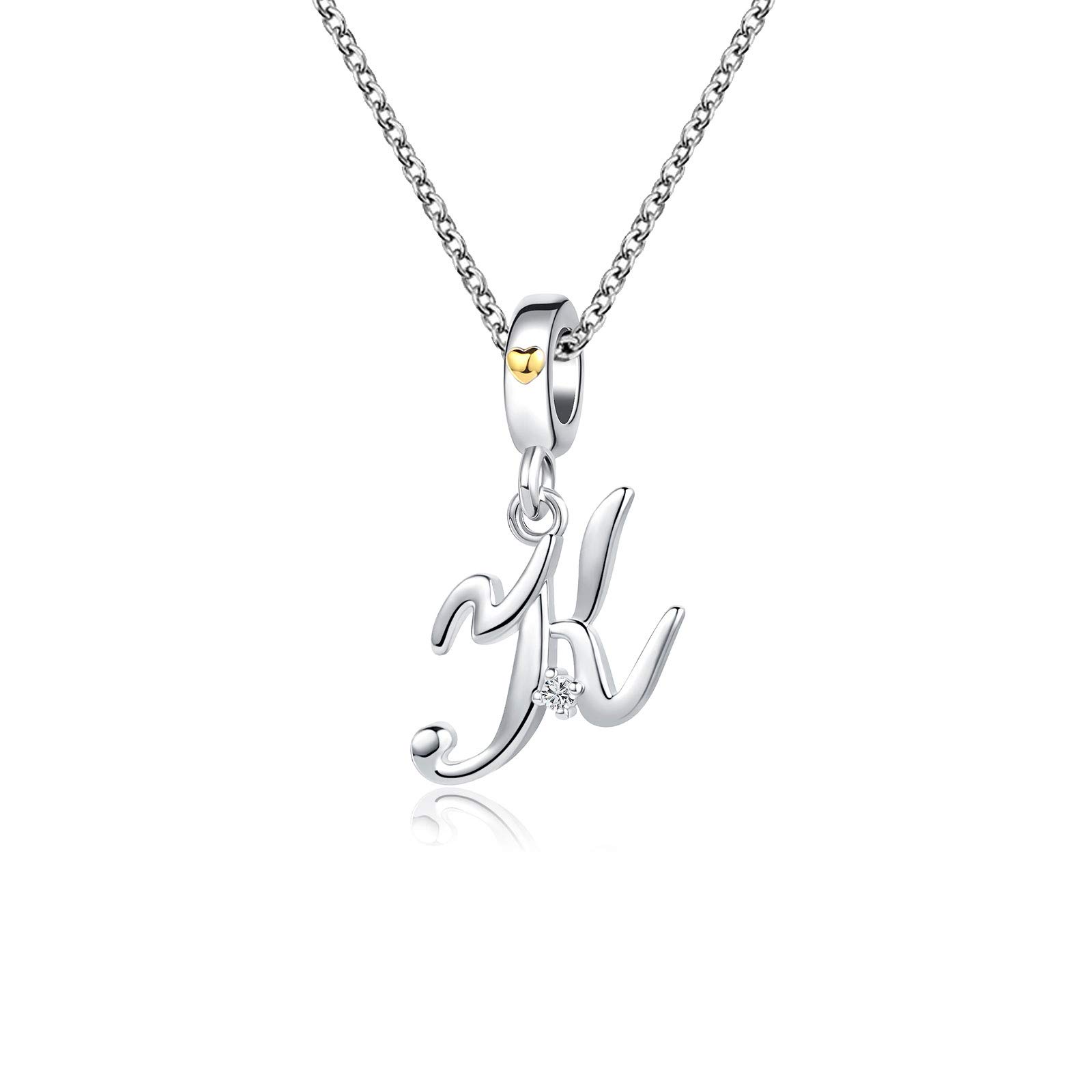 Initial Letter Necklace for Women - Personalized A-Z Pendant Gift for Birthday & Christmas