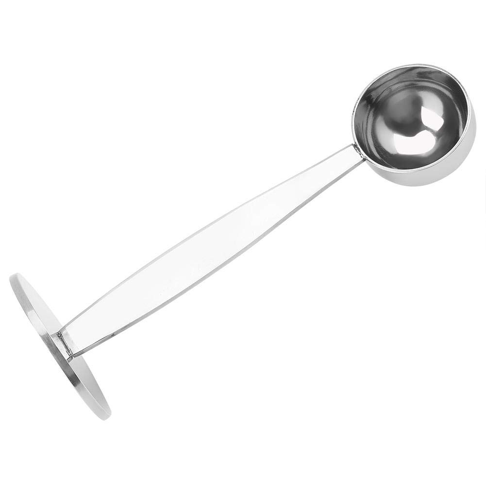 Biitfuu 2-in-1 Stainless Steel Coffee Scoop & Tamper - Perfect Measuring Spoon for Coffee Beans, Ground Coffee & Tea - Ideal for Home Baristas, Coffee Shops & Espresso Lovers