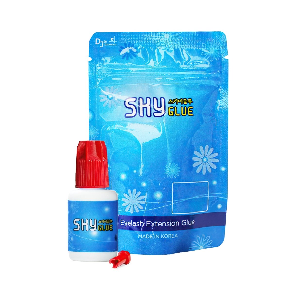 Best Eyelash Glue for False Lashes - Sky S & MB Red Crown 5g - Waterproof & Long Lasting Adhesive for Daily Use, Parties & Special Occasions