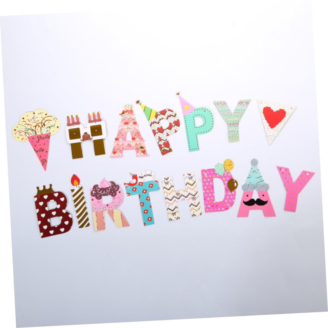 VICASKY 2 Pack Happy Birthday Banner Flags - Fray-Proof Dreamcatcher Design for Baby Birthday Party Decorations - Indoor & Outdoor Celebration Decor for Kids, Baby Showers, and Birthday Parties