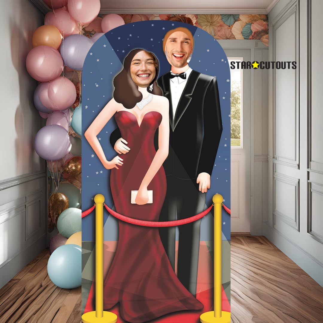 Star Cutouts SC170 Red Carpet Stand-in Life Size Cardboard Cutout - Perfect for Hollywood Parties, Movie Premieres & Celebrity Themed Events