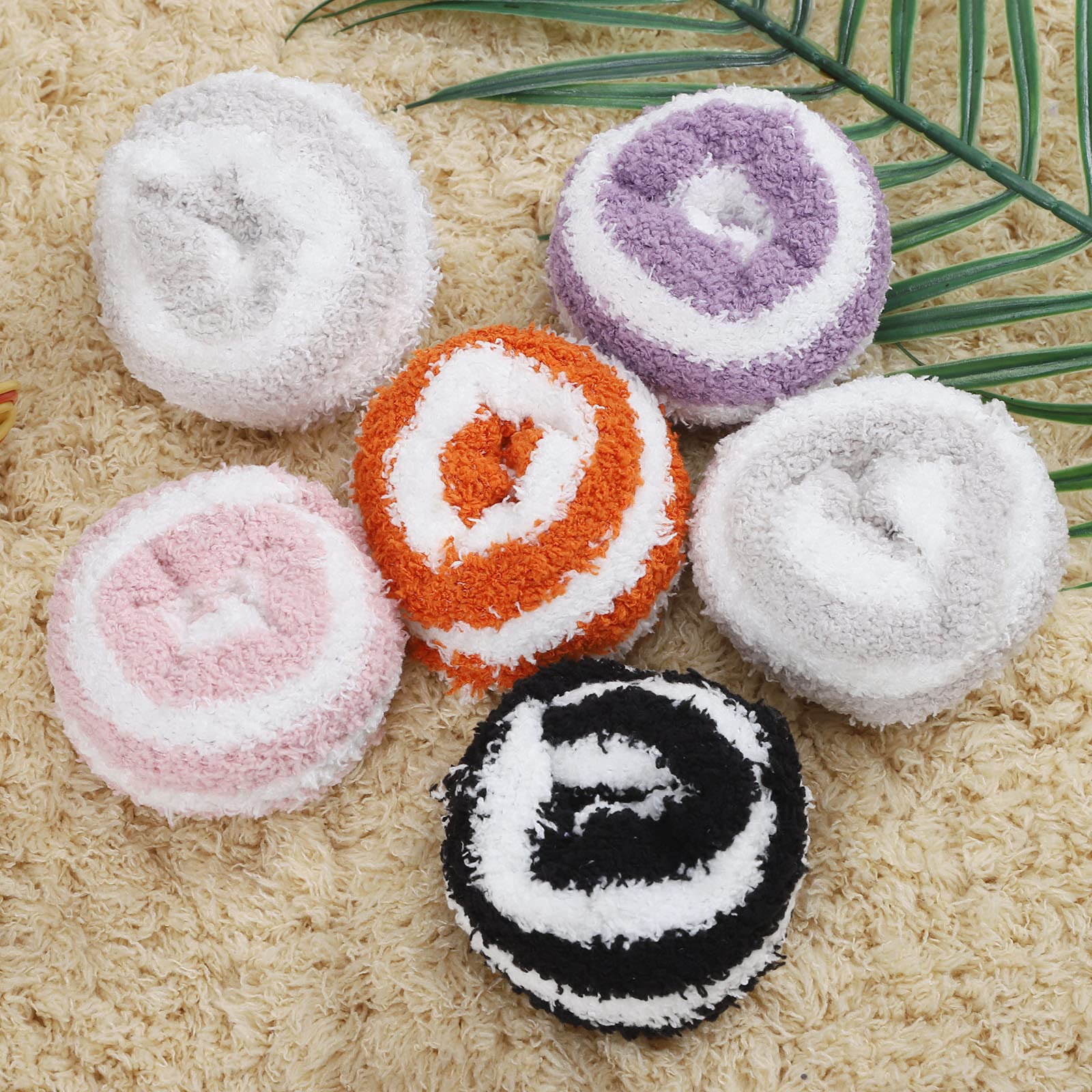 Cozy Fuzzy Socks for Women - 5 Pairs Soft Fluffy Plush Winter Socks | Warm Thick Knit Slipper Socks for Christmas Gifts, Lounge Wear & Home Comfort
