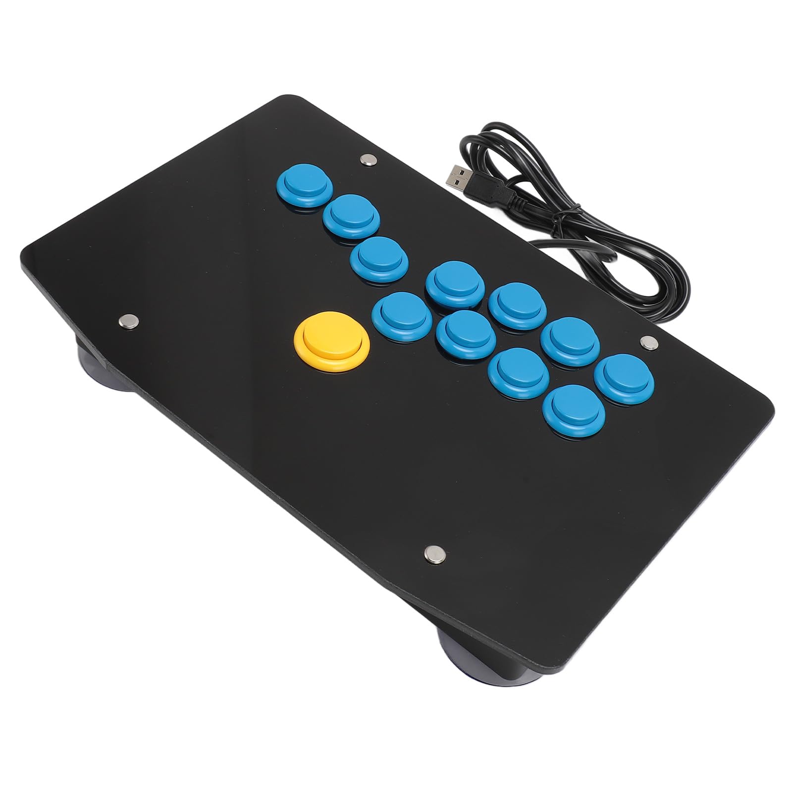 Cuifati 12-Key Arcade Stick for PC/PS3/Switch - Hot Swap SOCD Turbo for Fighting Games