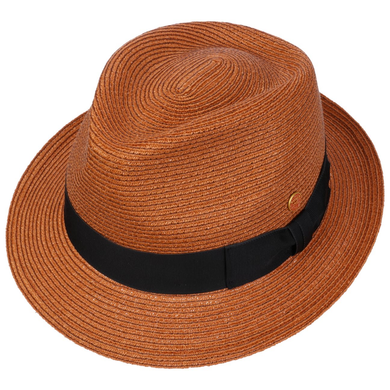 Mayser Maleo Trilby Hemp Hat for Men - Stylish Summer Sun Hat with Brim for Outdoor Activities, Beach, Travel & Casual Wear