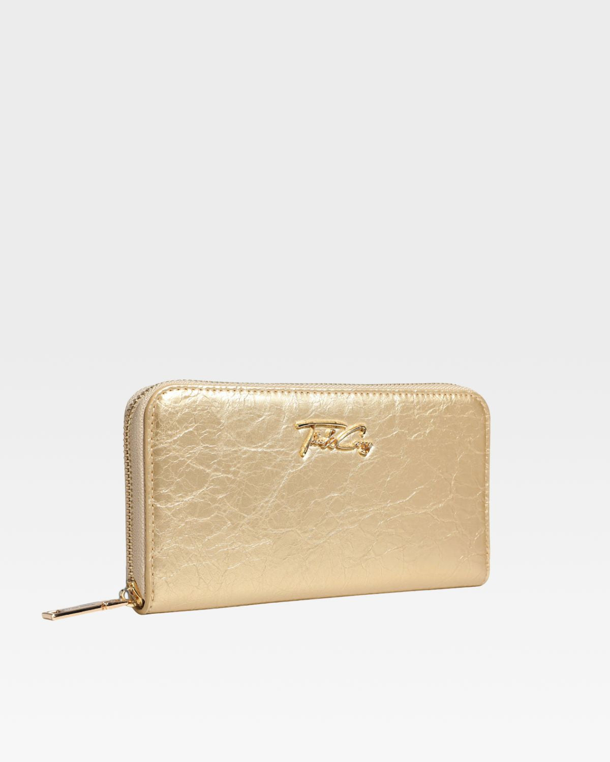 Luxury Gold Clutch Wallet for Women - Elegant Evening Bag with Wristlet Strap - Perfect for Parties, Weddings & Special Occasions