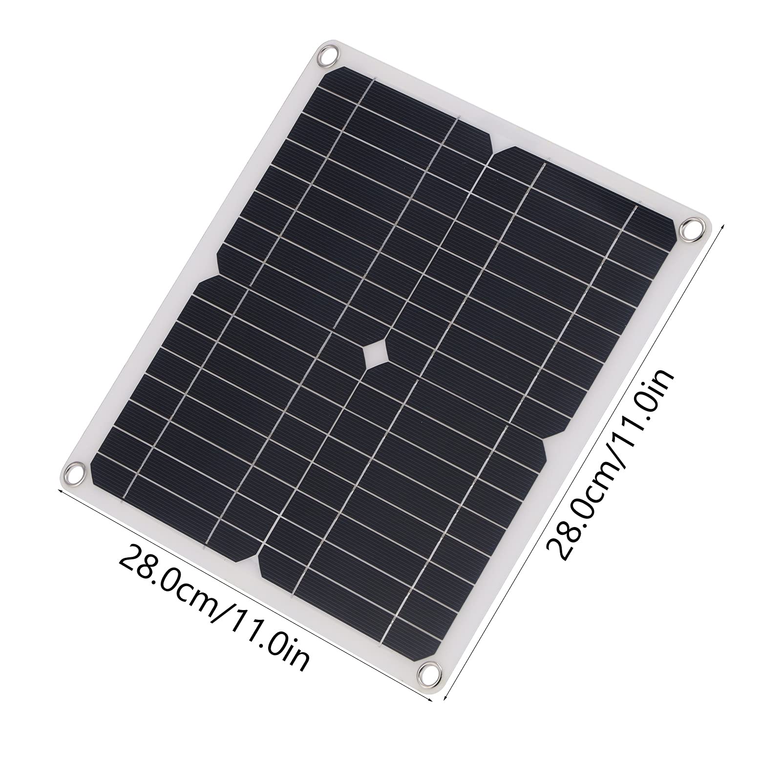 15W 18V Solar Panel Charger - IP65 Waterproof Solar Cell Board for Cars, Boats, RV & Outdoor Power Supply | Perfect for Camping, Marine & Emergency Charging