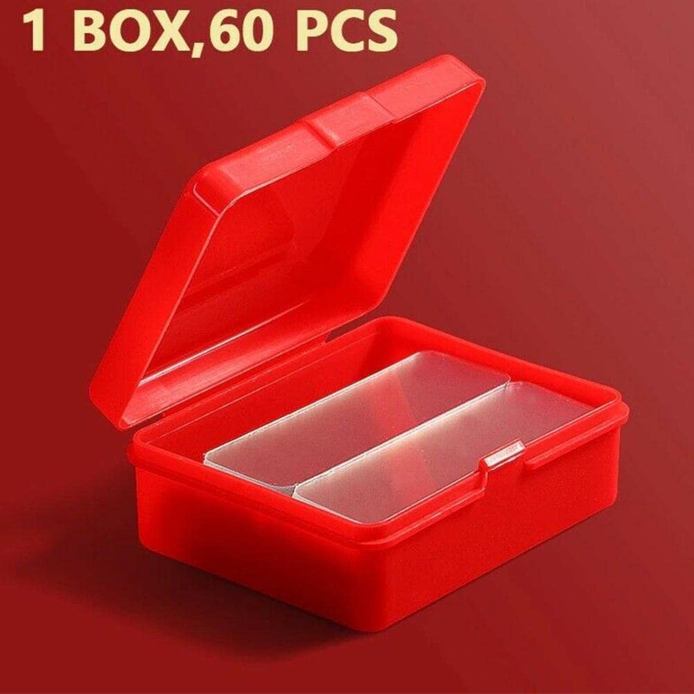 60pcs Strong Clear Waterproof Double Sided Tape - Removable Mounting Adhesive for Carpet Fixing, Wall Decor, Office & Home Use - Perfect for Hanging Photos, Posters, Spring Festival Couplets and DIY Projects
