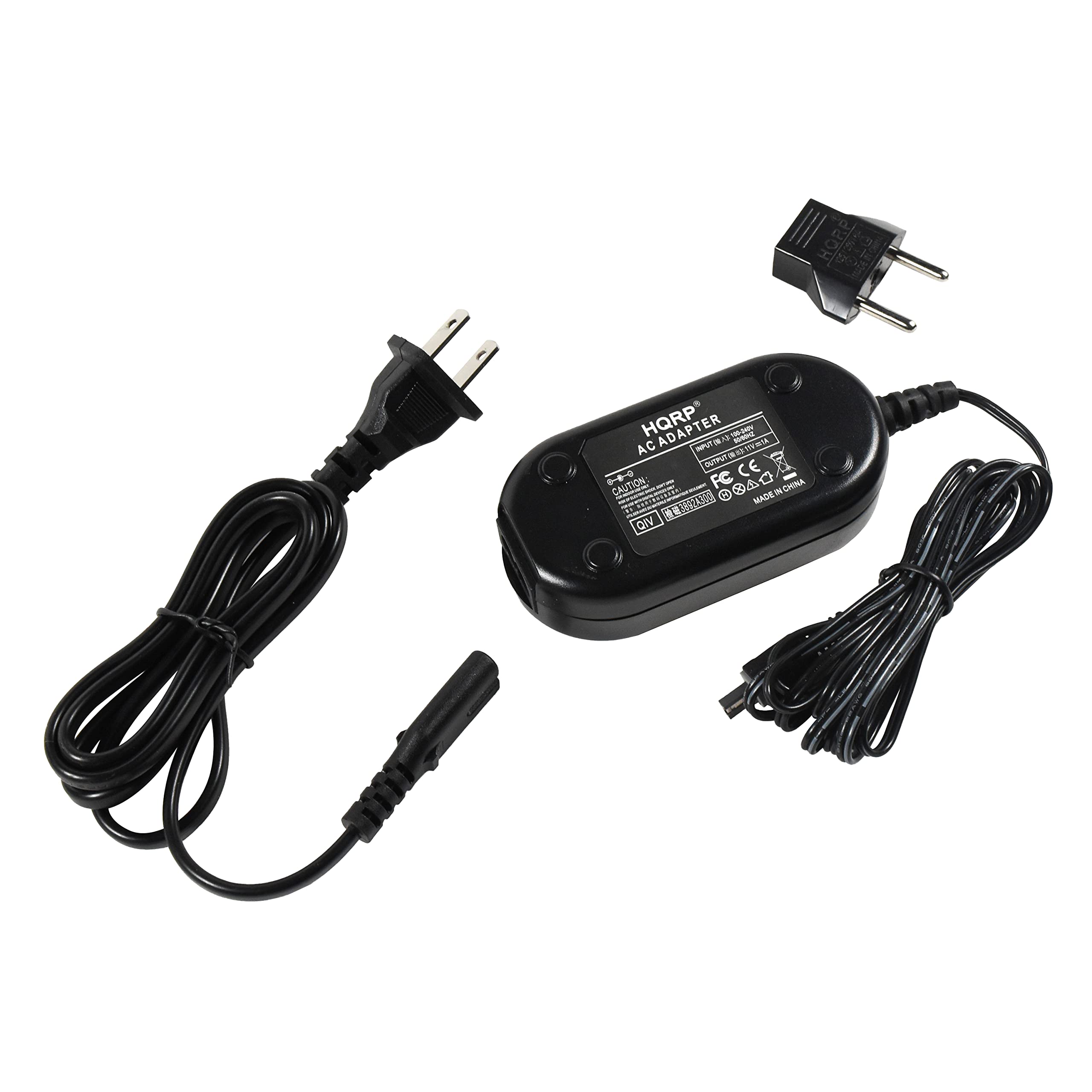 HQRP Replacement AC Adapter Charger for JVC Camcorder Models AP-V14, AP-V15, AP-V16, GR-D33U, GRD33U, LY21103-001A, LY21103-001B, GR-DA20E, GR-D372, GZ-MG20U, GZ-MG670, GR-SXM38U, GR-D72U, GZ-HM1 - Power Supply for Home & Travel Use