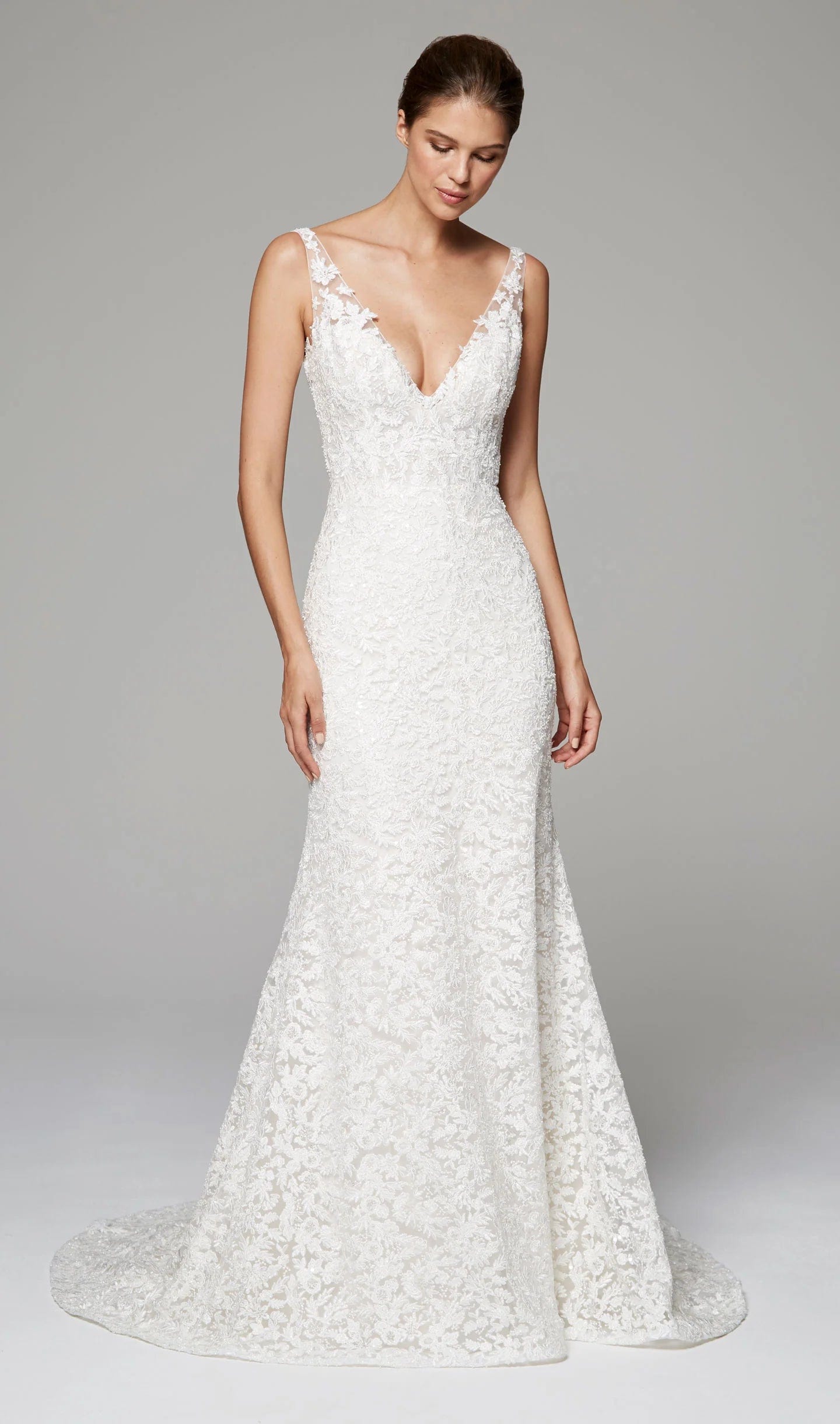 Anne Barge Aubrey Wedding Dress - Size 10 | Elegant Lace Bridal Gown for Church Ceremony & Formal Occasions