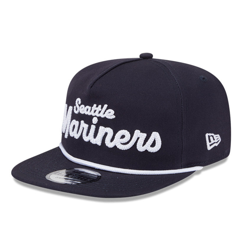 New Era Seattle Mariners Logo Snapback Hat - Adjustable Golf & Baseball Cap for Men & Women - Perfect for Games, Sports & Casual Wear