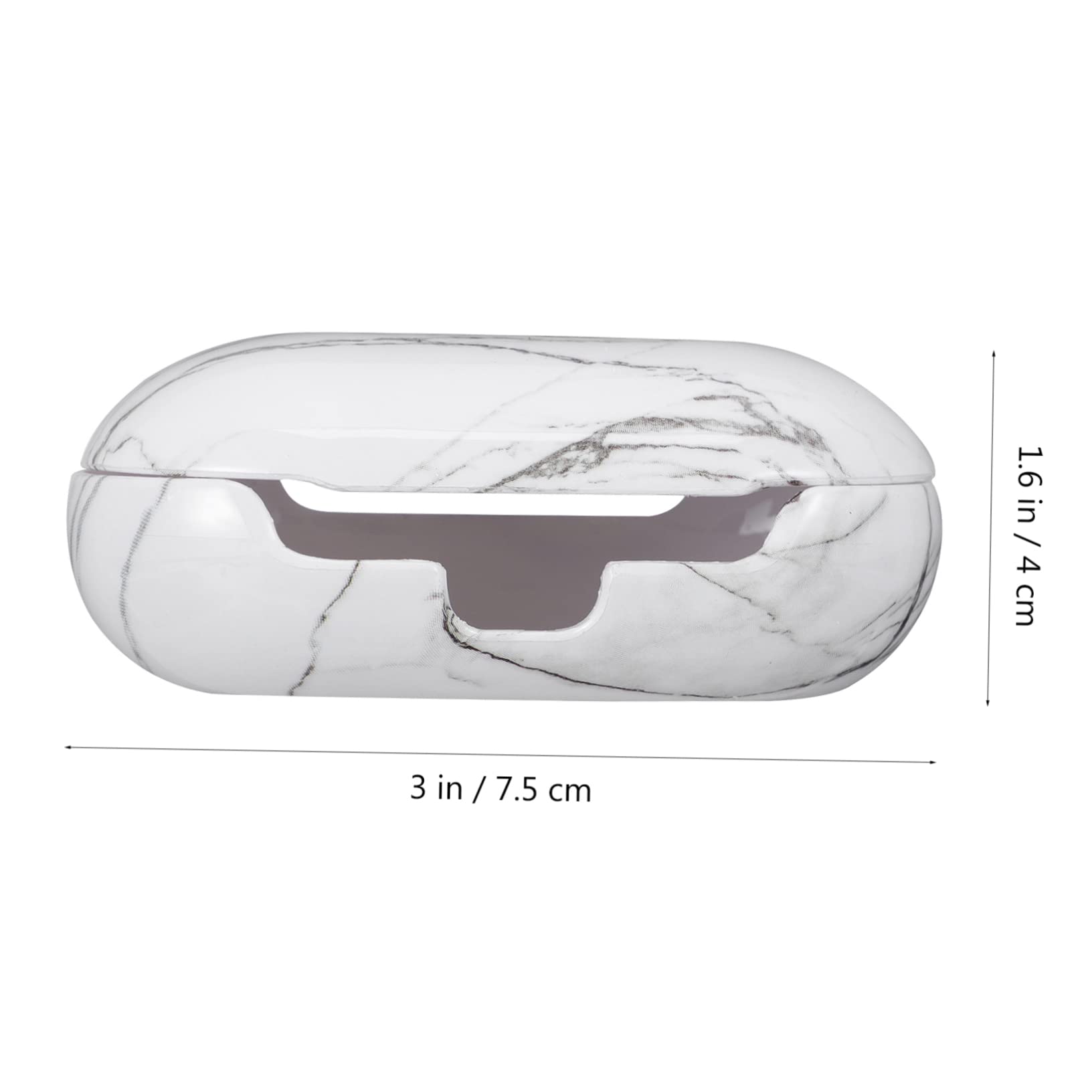 Mikikit 3 Pack Marble Pattern Headphone Case - Anti-Fall Protective Cover for Earphones, Earbuds & Headsets | Perfect for Travel, Gym & Office Use
