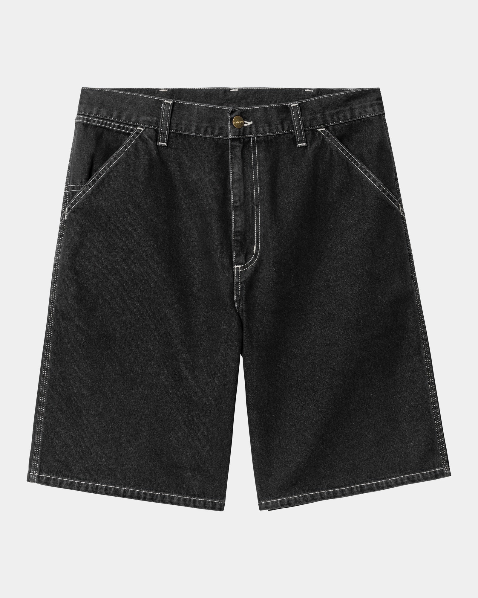 Simple Short Denim Jeans | Black Stone Washed | Casual Wear for Men & Women | Perfect for Summer Outings & Beach Trips
