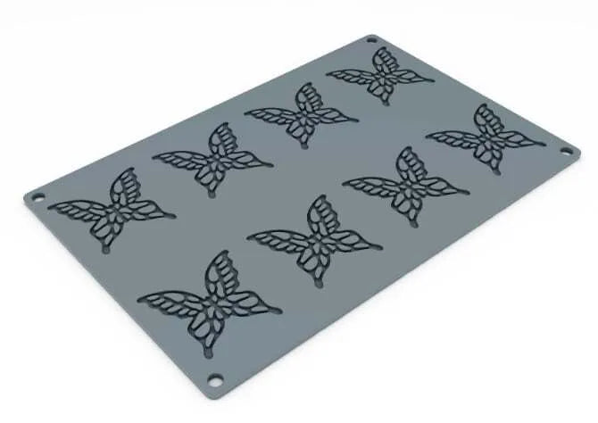 Mariposa Silicone Mold Large 8 Forms - Butterfly Shaped Baking Molds for Cupcakes, Candles, Soap Making & DIY Crafts