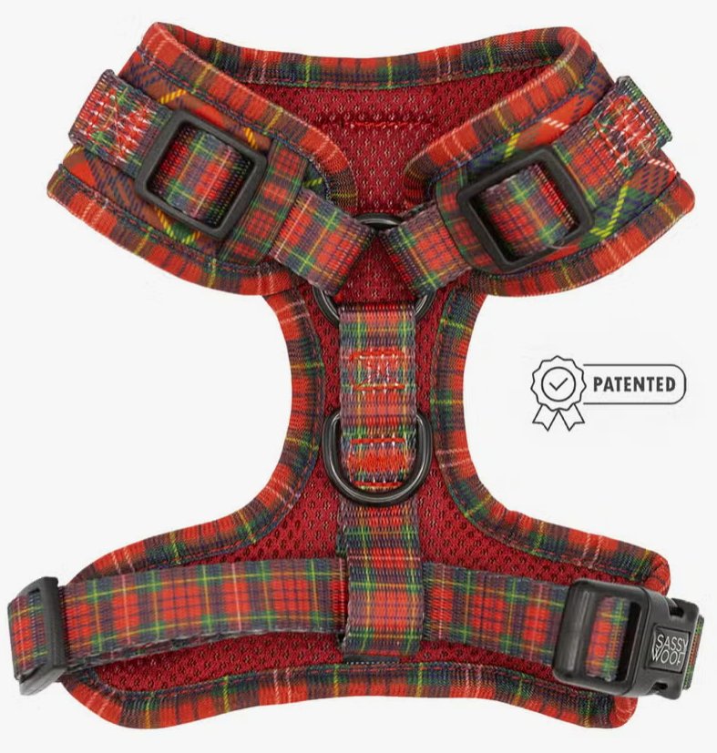 Deck the Paws Adjustable Dog Harness - Comfortable & Secure Pet Walking Vest for Small Medium Large Dogs - Perfect for Daily Walks, Hiking & Outdoor Adventures